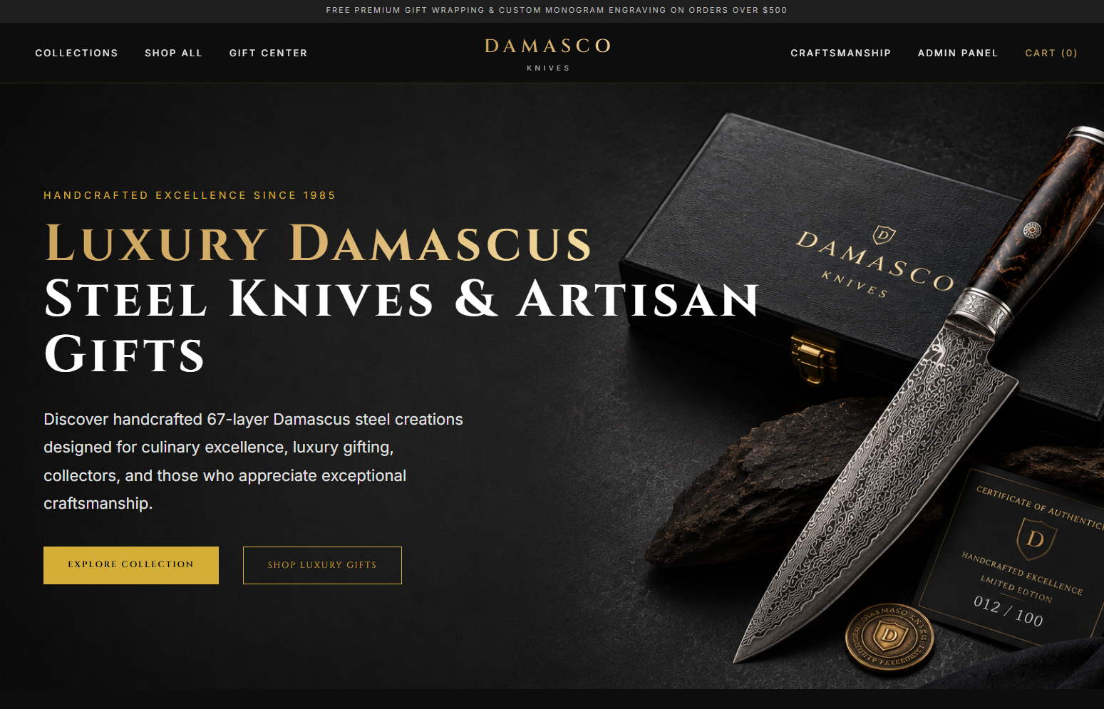 damascoknives.com screenshot