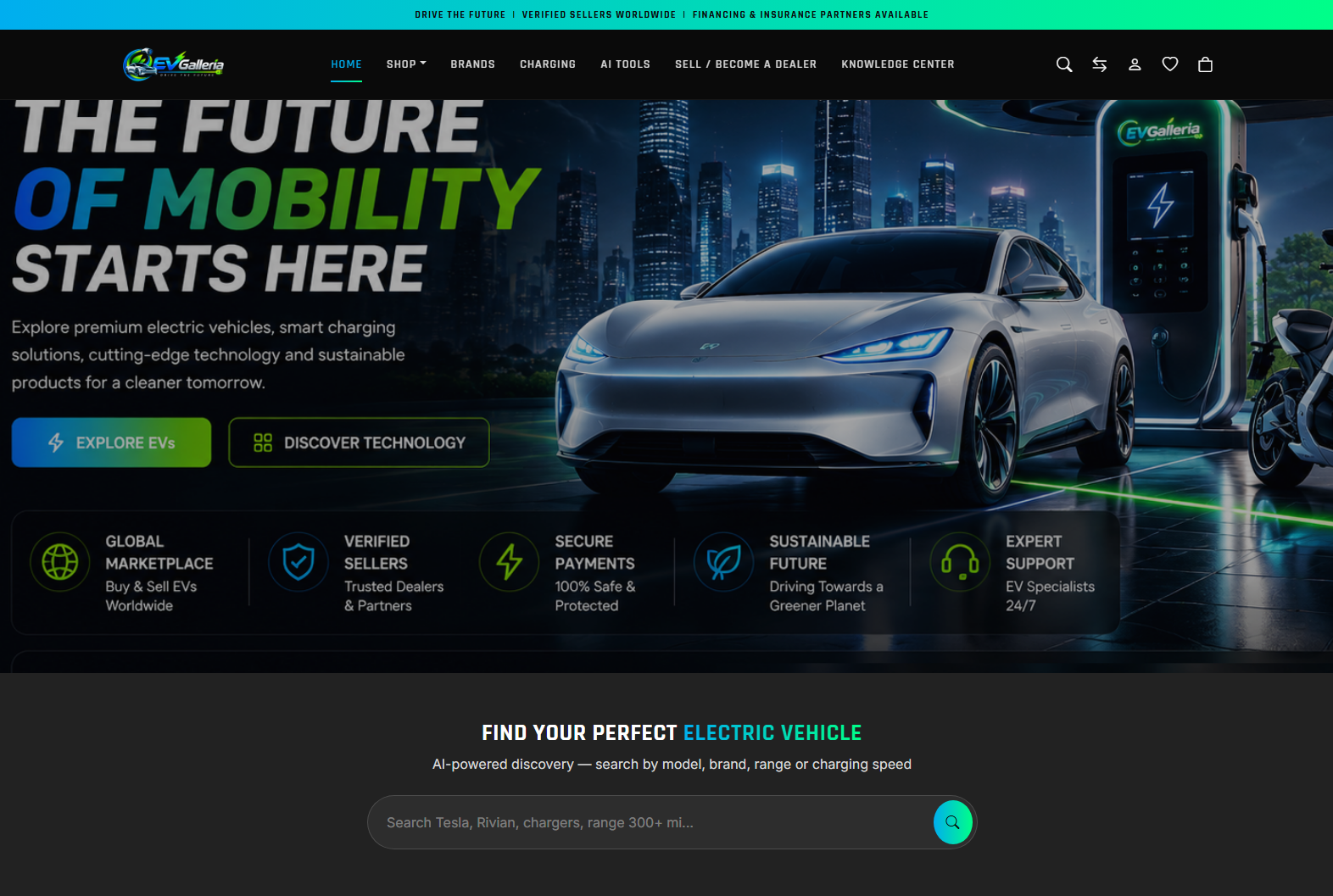 evgalleria.com screenshot