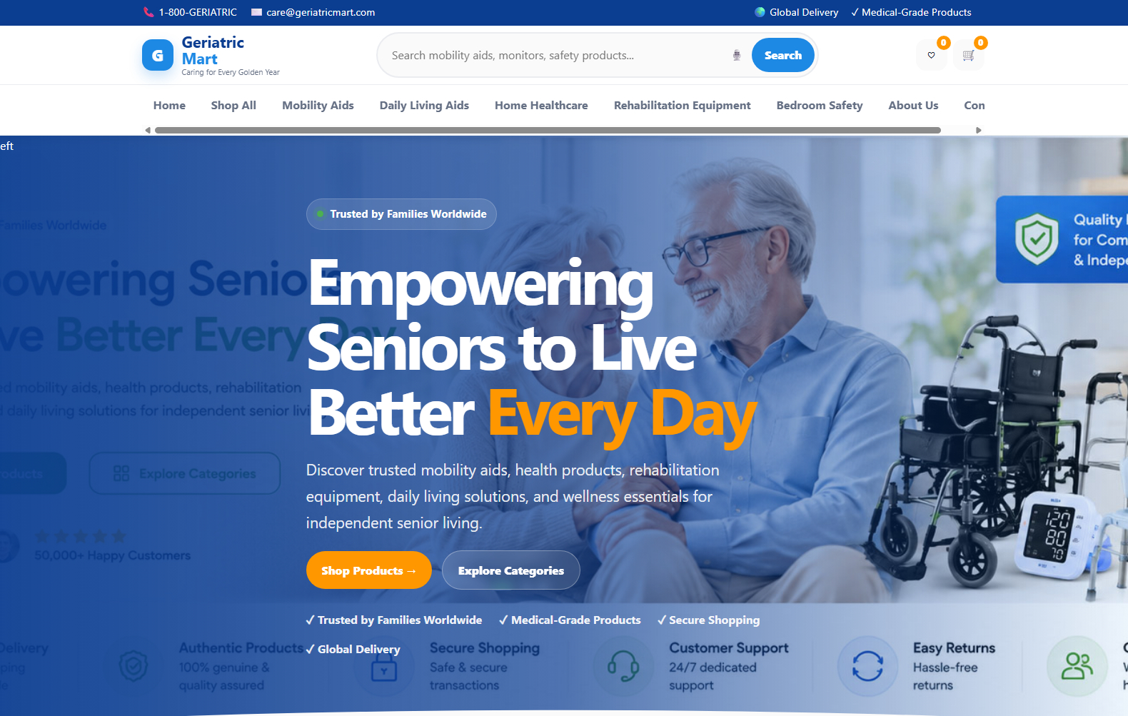 geriatricmart.com screenshot